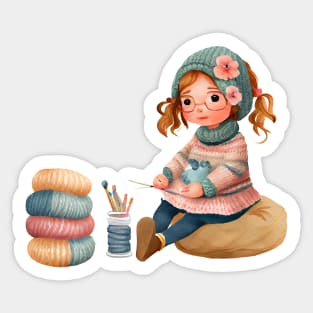 Knitting Nora Sticker